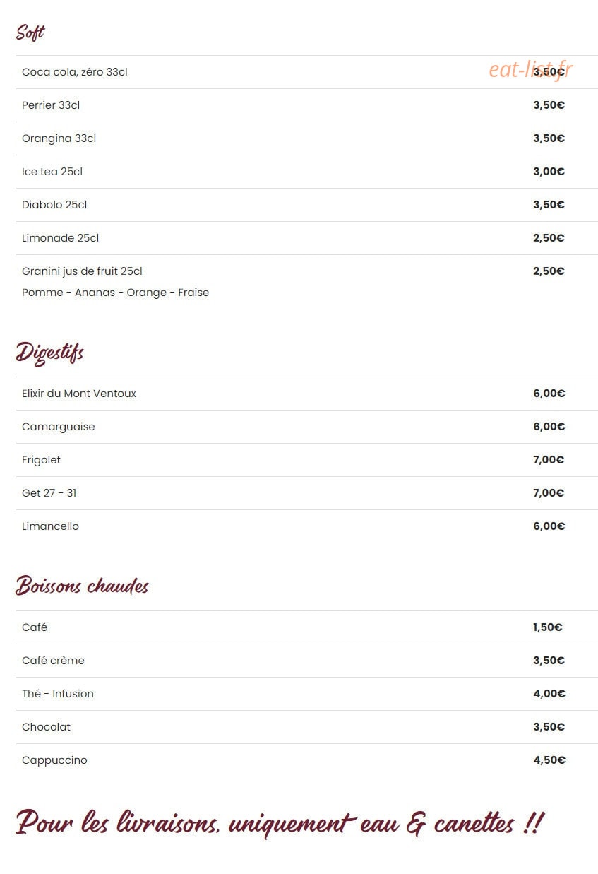 L'Atrape à vin — carte page 8