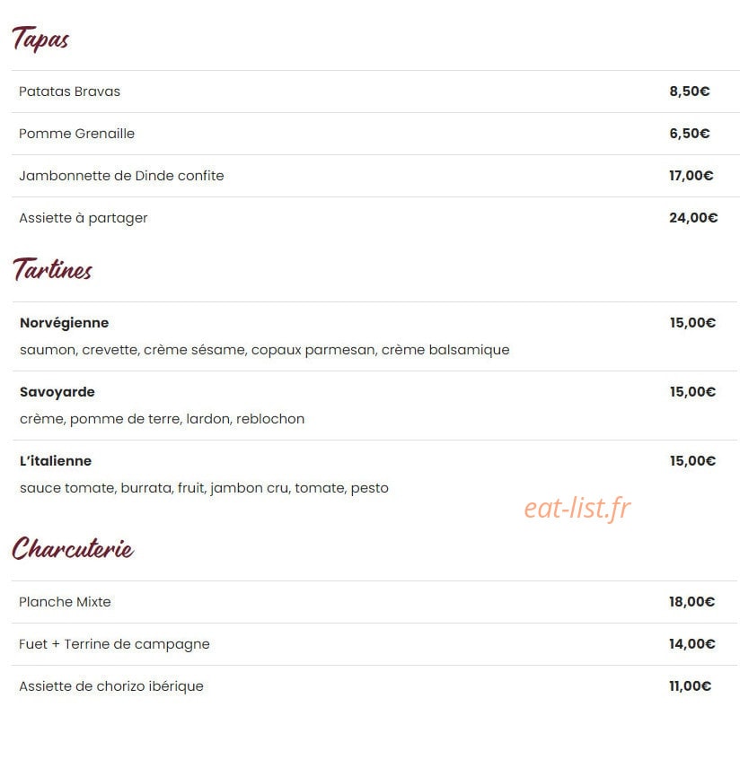 L'Atrape à vin — carte page 4