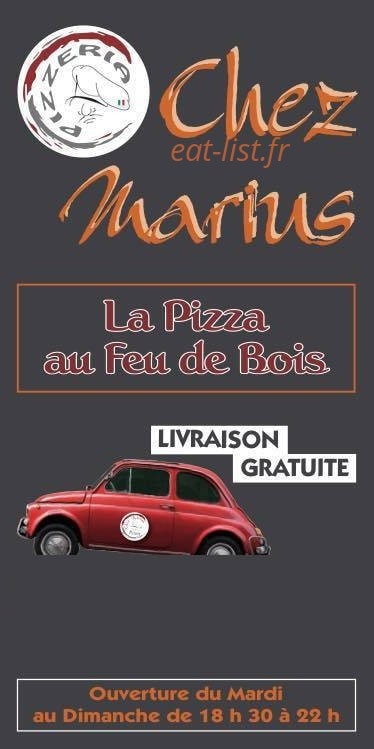 Chez Marius — carte page 1