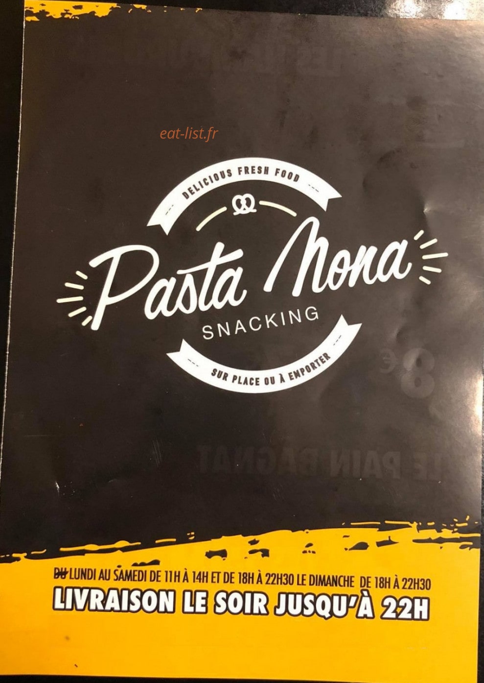 Pasta Nona — carte page 1