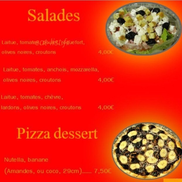 Planete Pizza — carte page 5