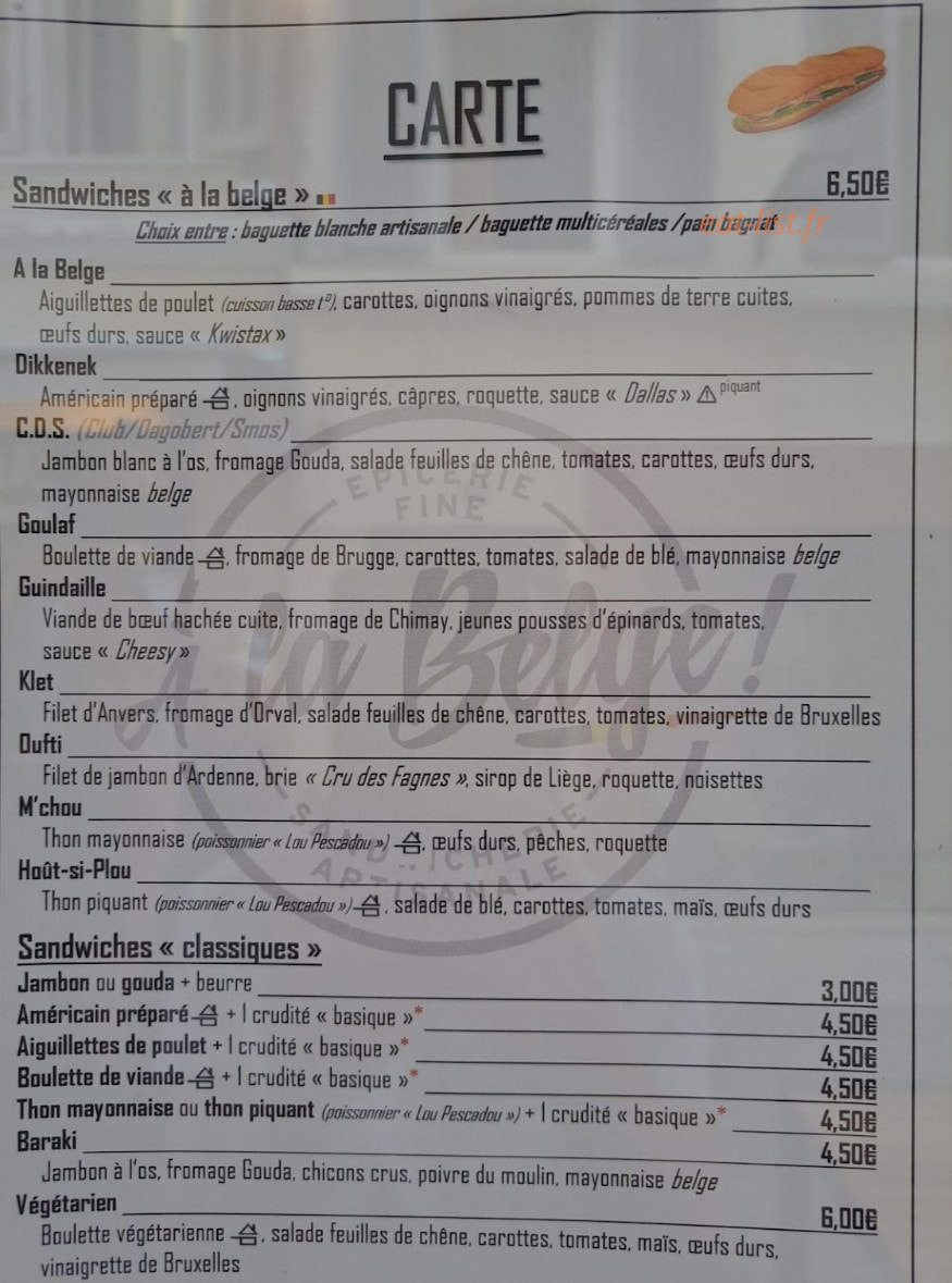 A la Belge ! — carte page 3