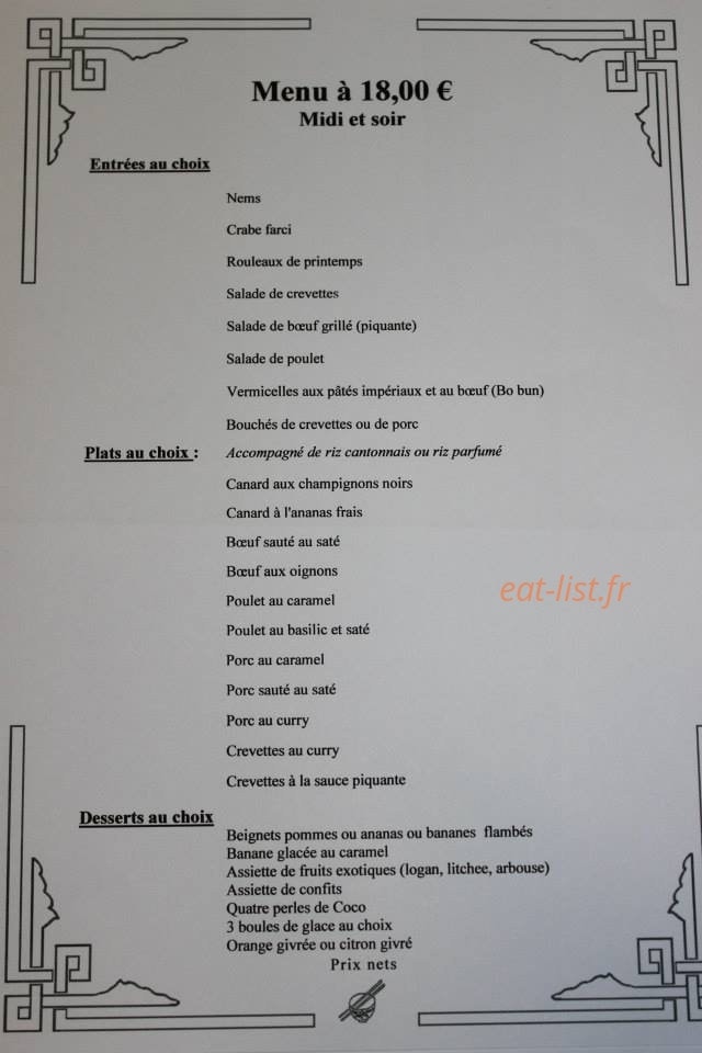 Au Bonheur de Saïgon — carte page 6