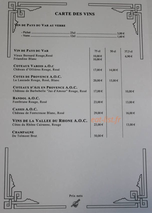 Au Bonheur de Saïgon — carte page 3