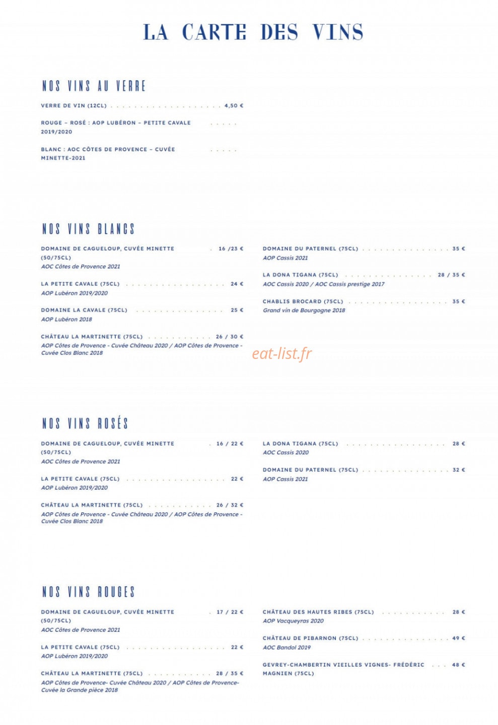 Bistro 515 Grill — carte page 7