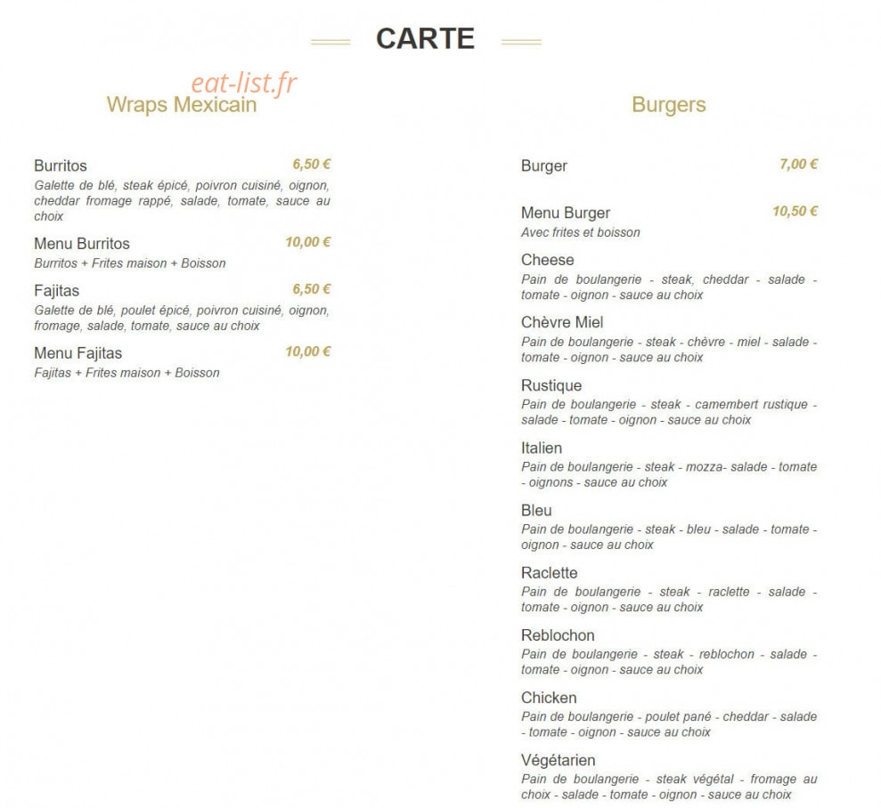 Boolitos — carte page 1