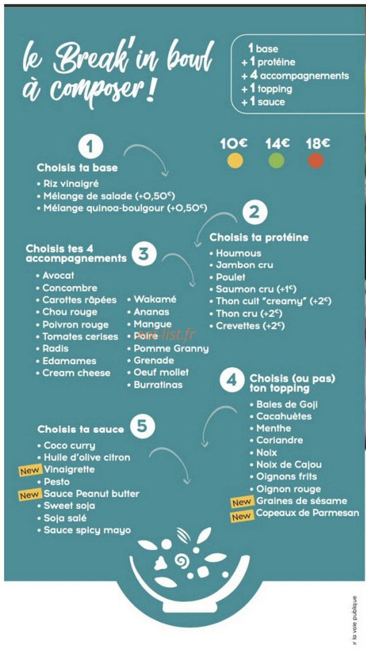 Break'in Bowl — carte page 4