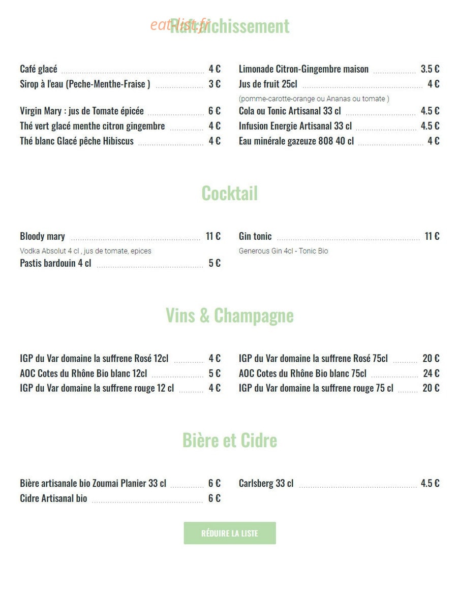 Café Lo — carte page 2