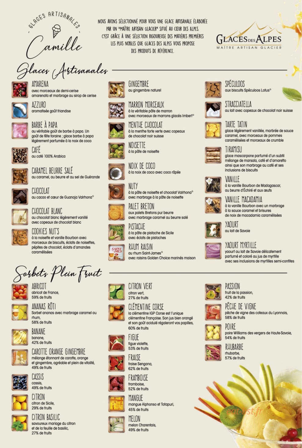 Chez camille — carte page 2