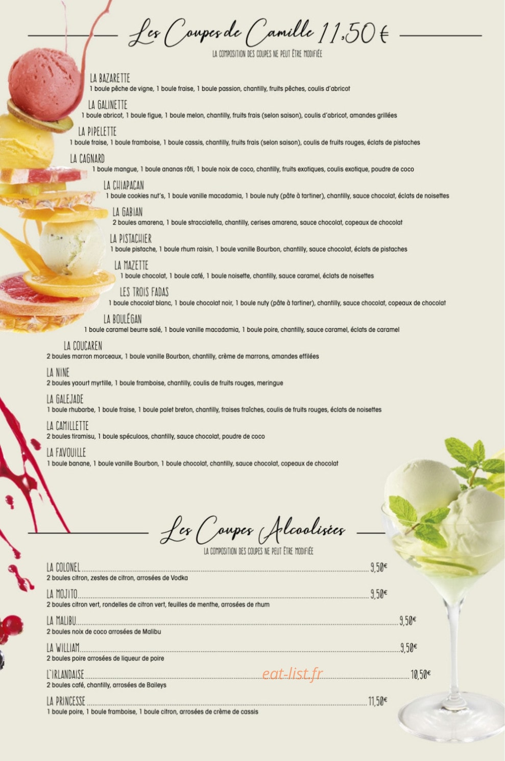 Chez camille — carte page 4