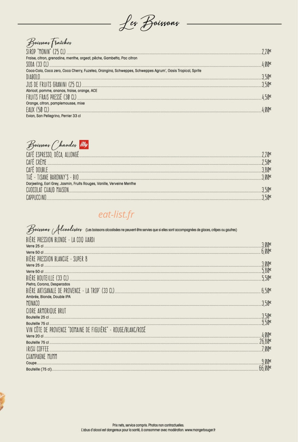 Chez camille — carte page 6