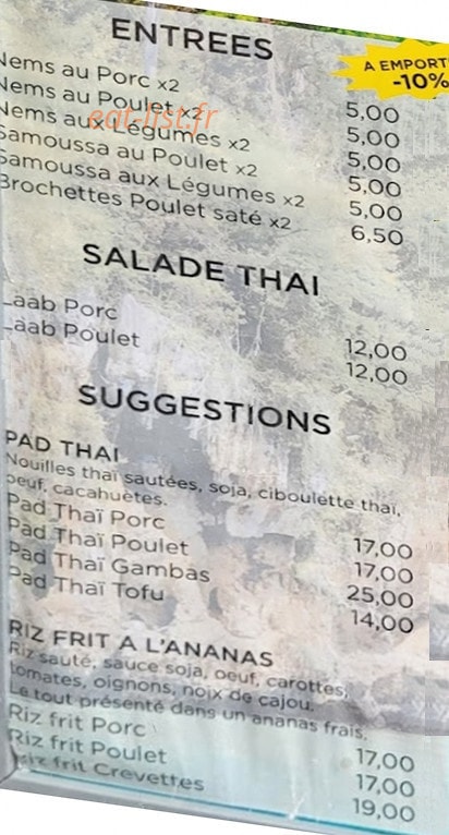 Ciot Thaï — carte page 1
