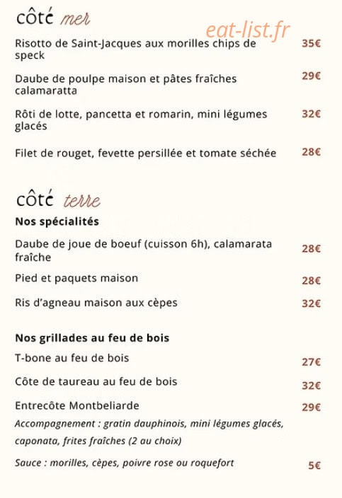 Côté Jardin — carte page 2