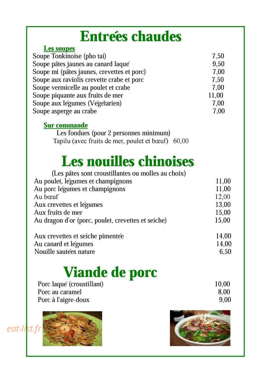 Dragon d'Or — carte page 2