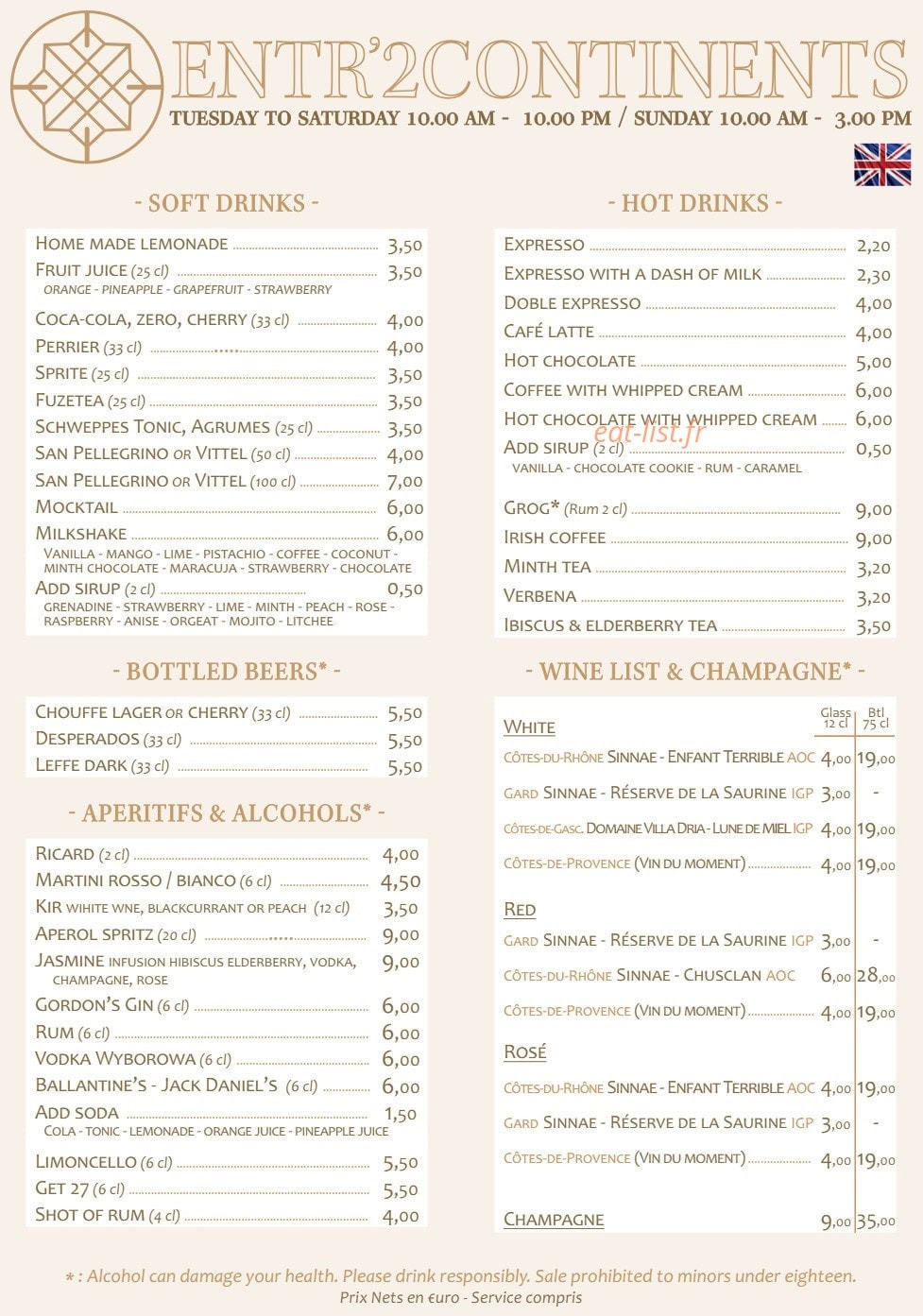 Entr’2 continents — carte page 4