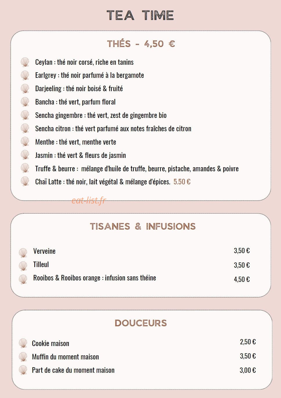 Hotel Rose Thé — carte page 10