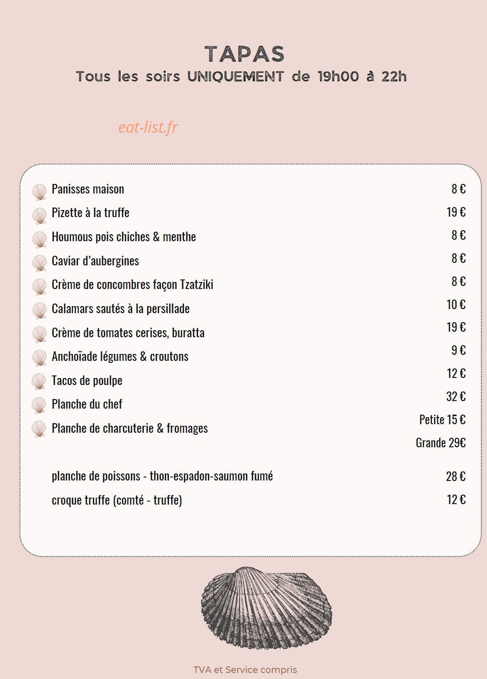 Hotel Rose Thé — carte page 3