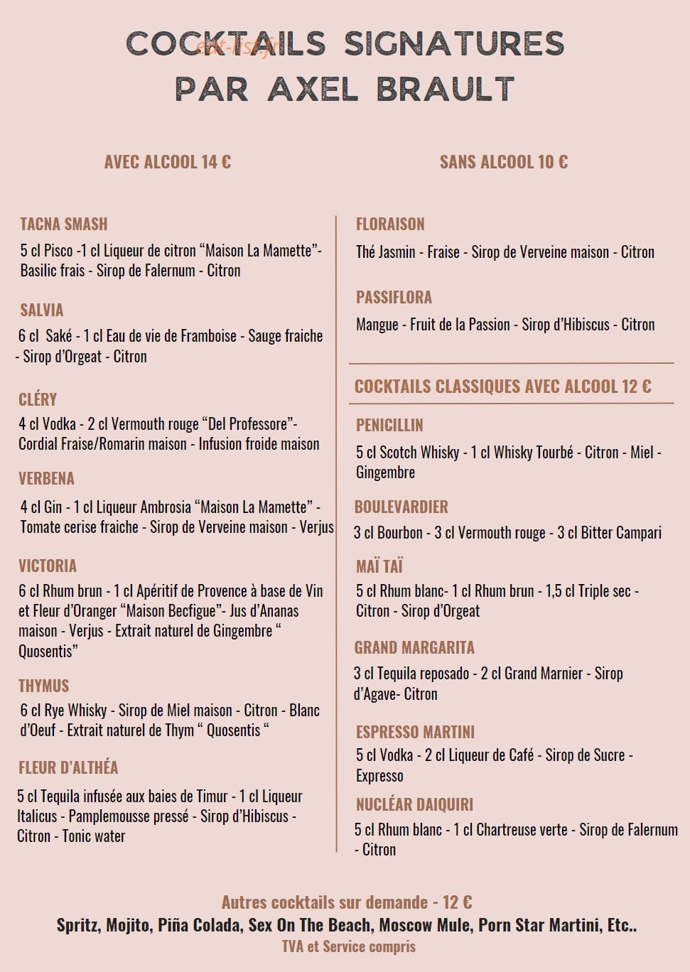 Hotel Rose Thé — carte page 7