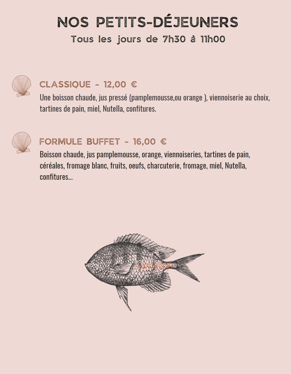 Hotel Rose Thé — carte page 2