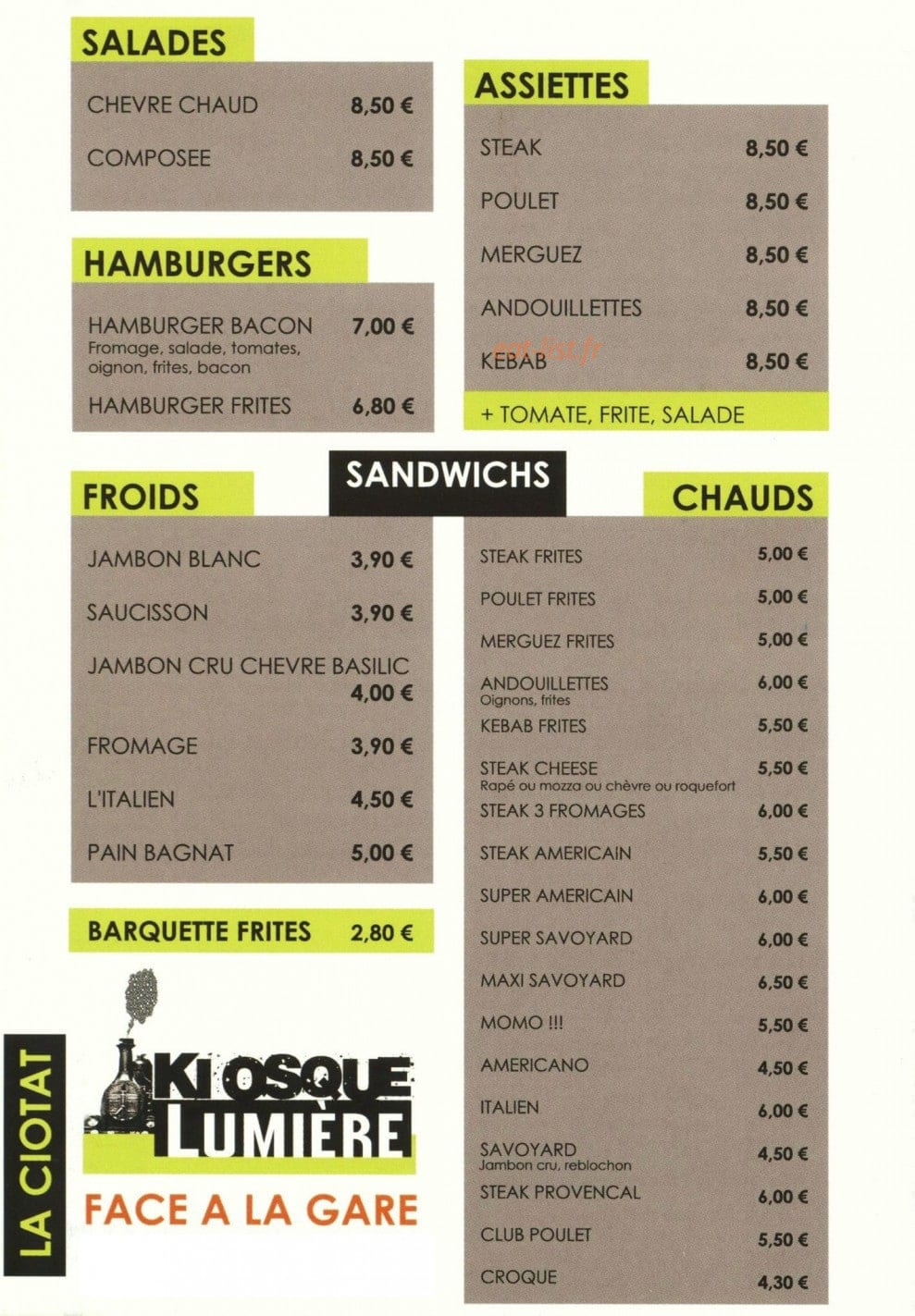 Kiosque Lumière — carte page 3