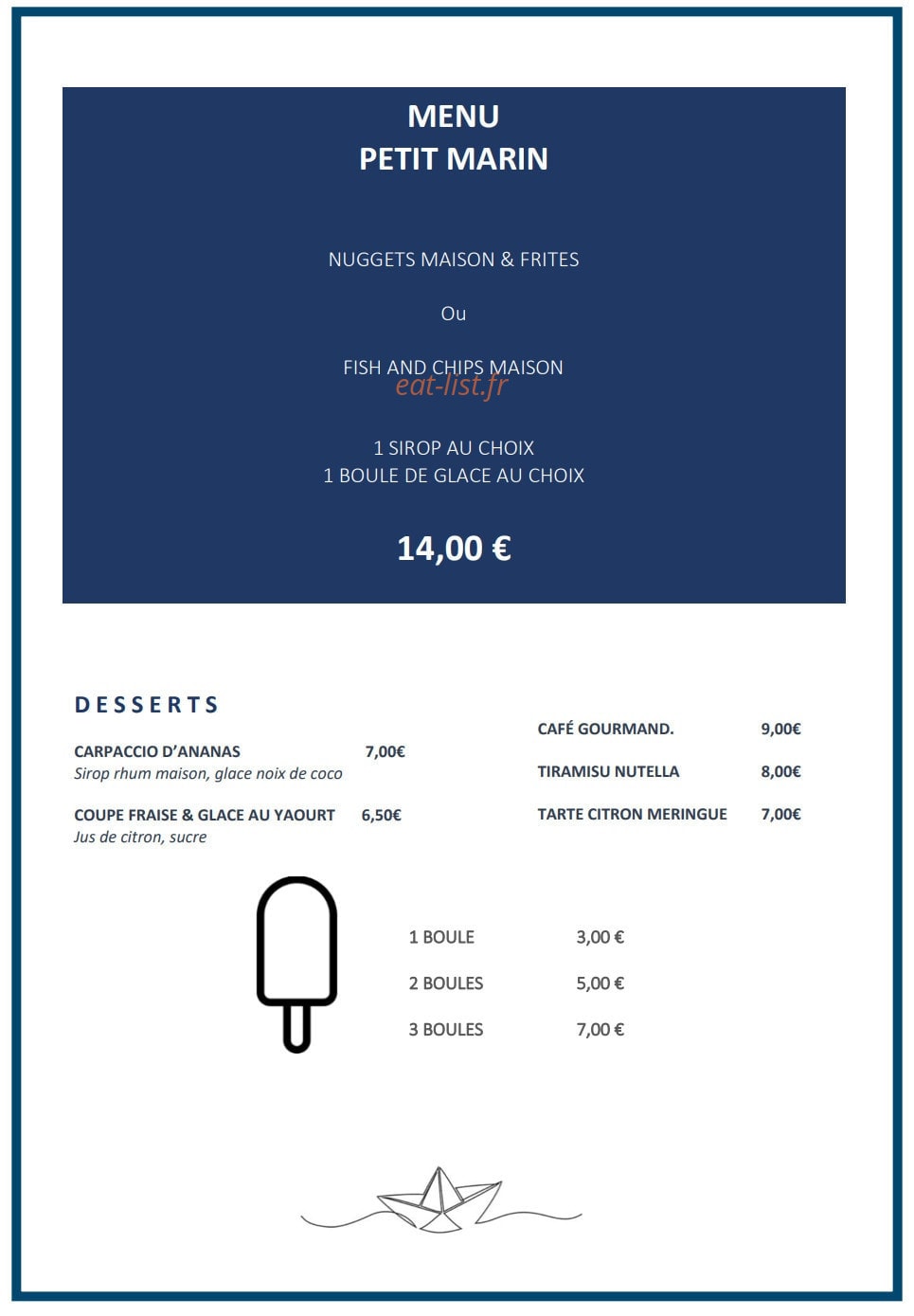 La Barque — carte page 2
