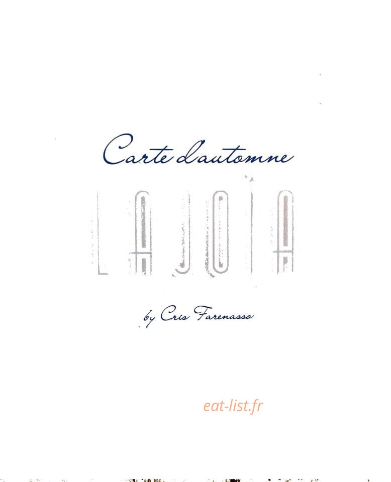 La Joïa — carte page 1