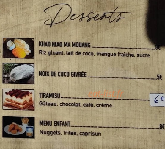 La paillote thaïlandaise — carte page 3