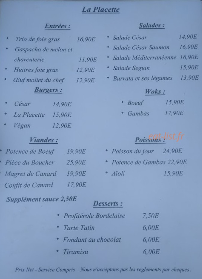 La Placette — carte page 1