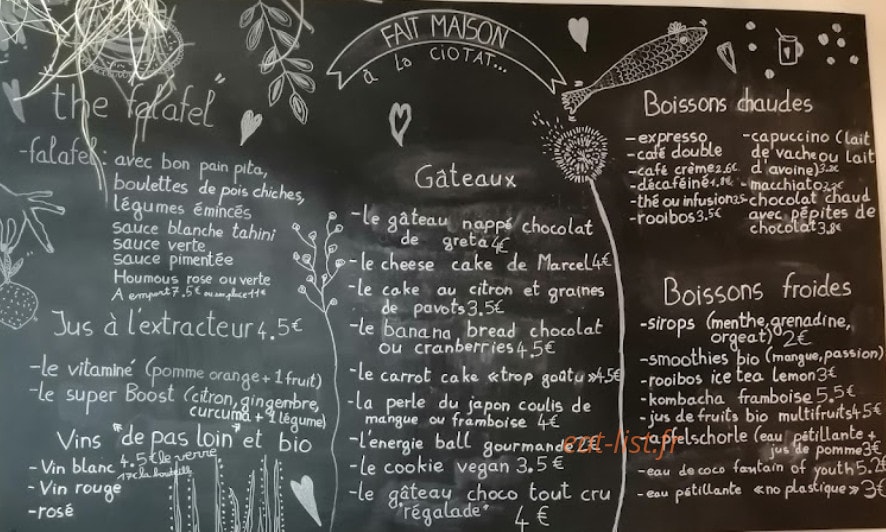 La Sardine à Paillettes — carte page 1