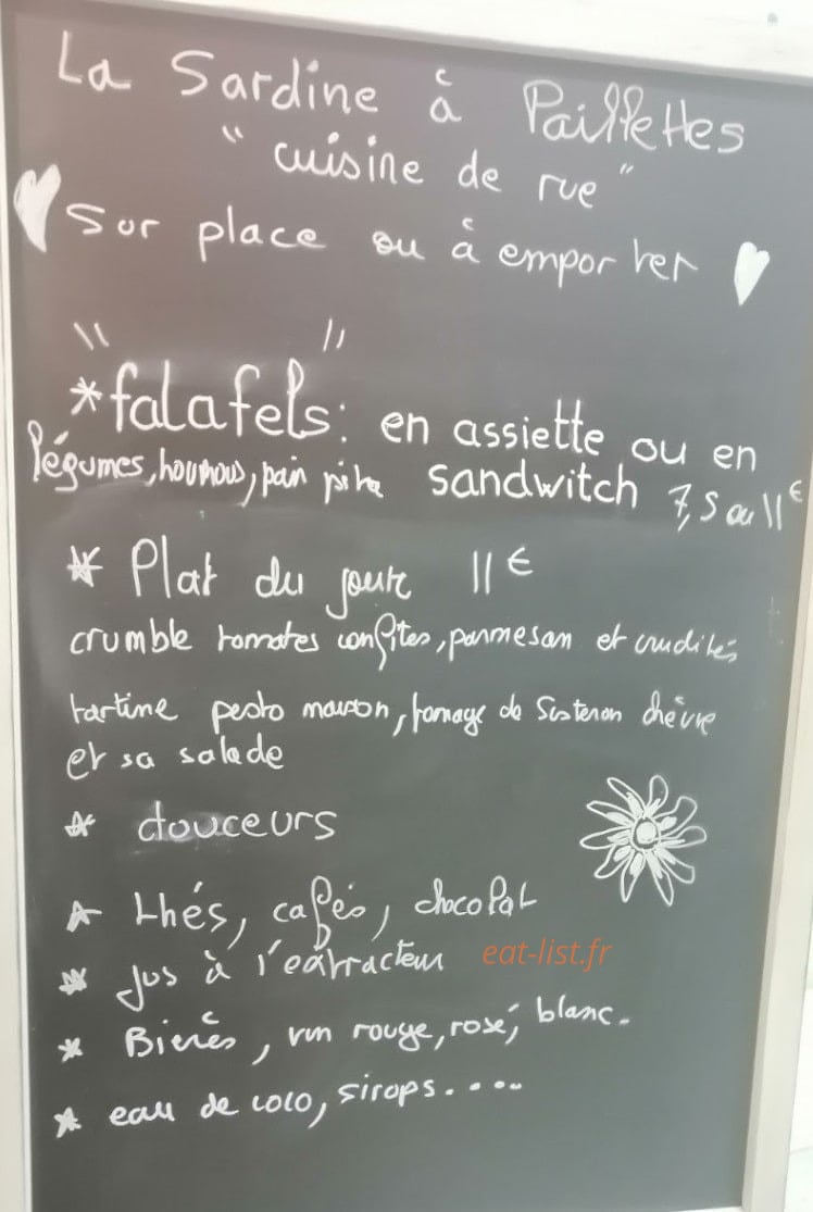 La Sardine à Paillettes — carte page 2