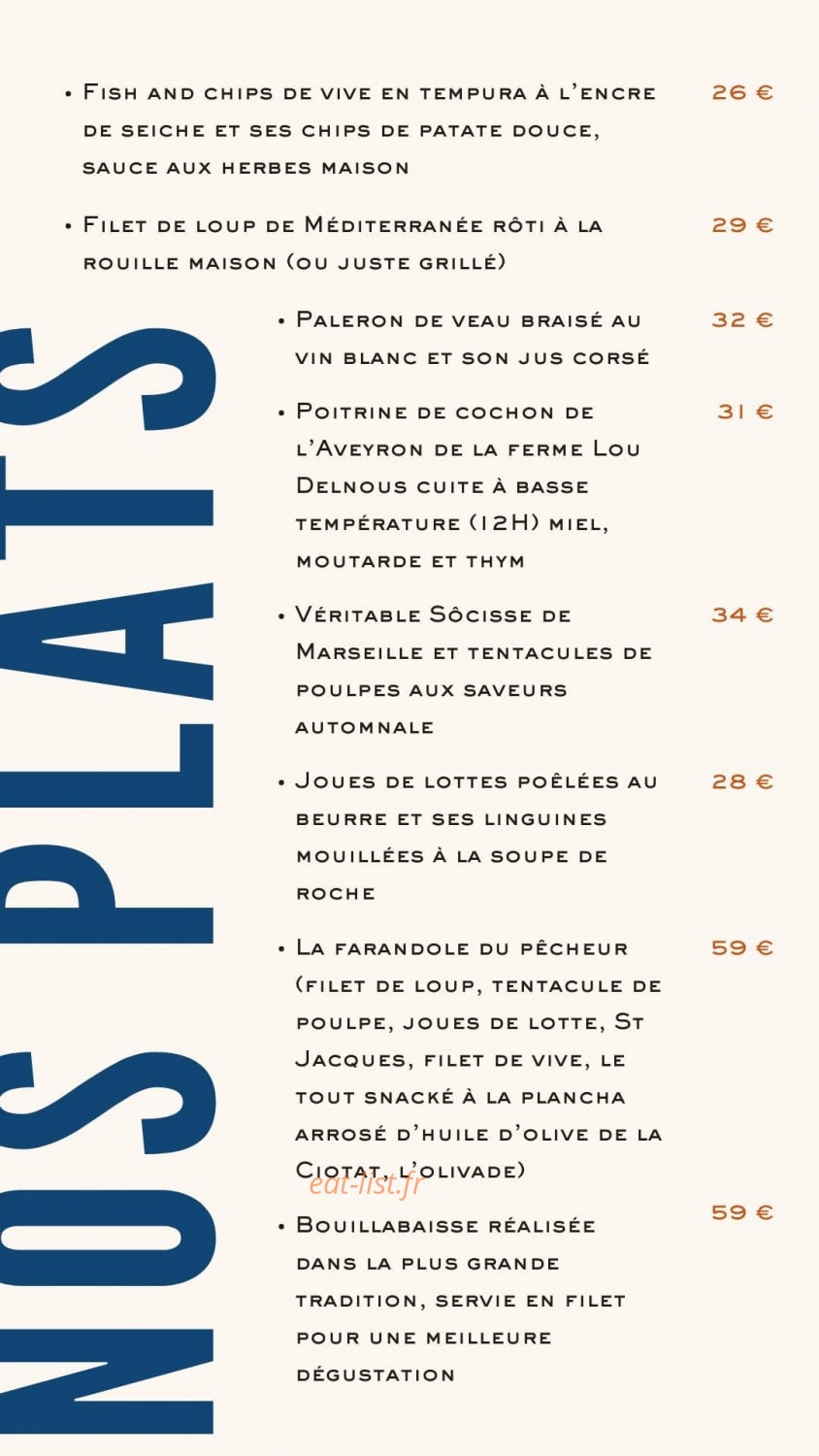 La Virgule à La Ciotat menu et photos — free download
