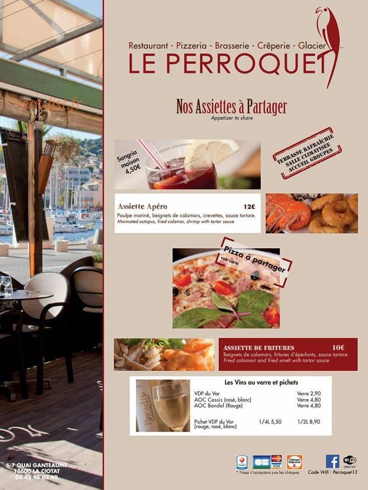 Le Perroquet — carte page 1