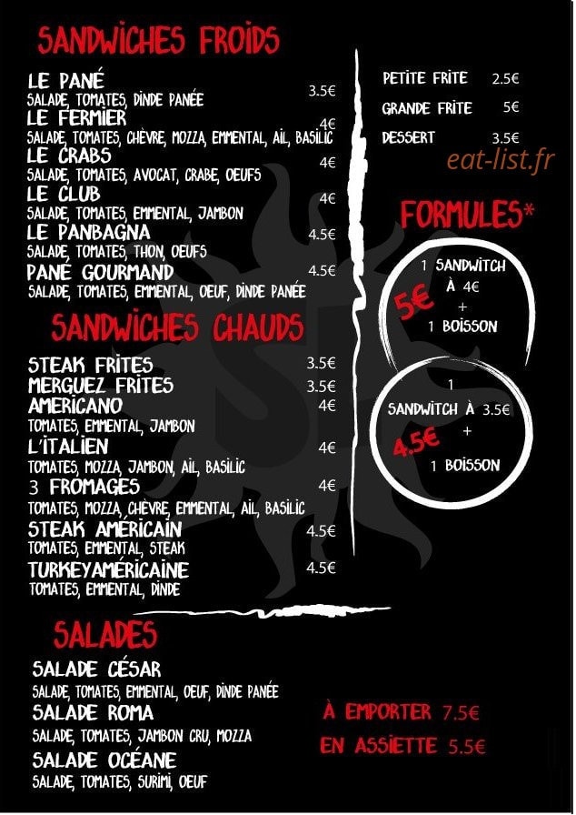 Le sun light — carte page 2