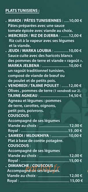 Le Tunisien — carte page 6