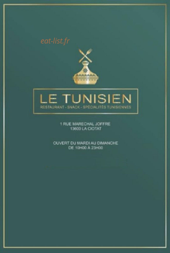 Le Tunisien — carte page 1