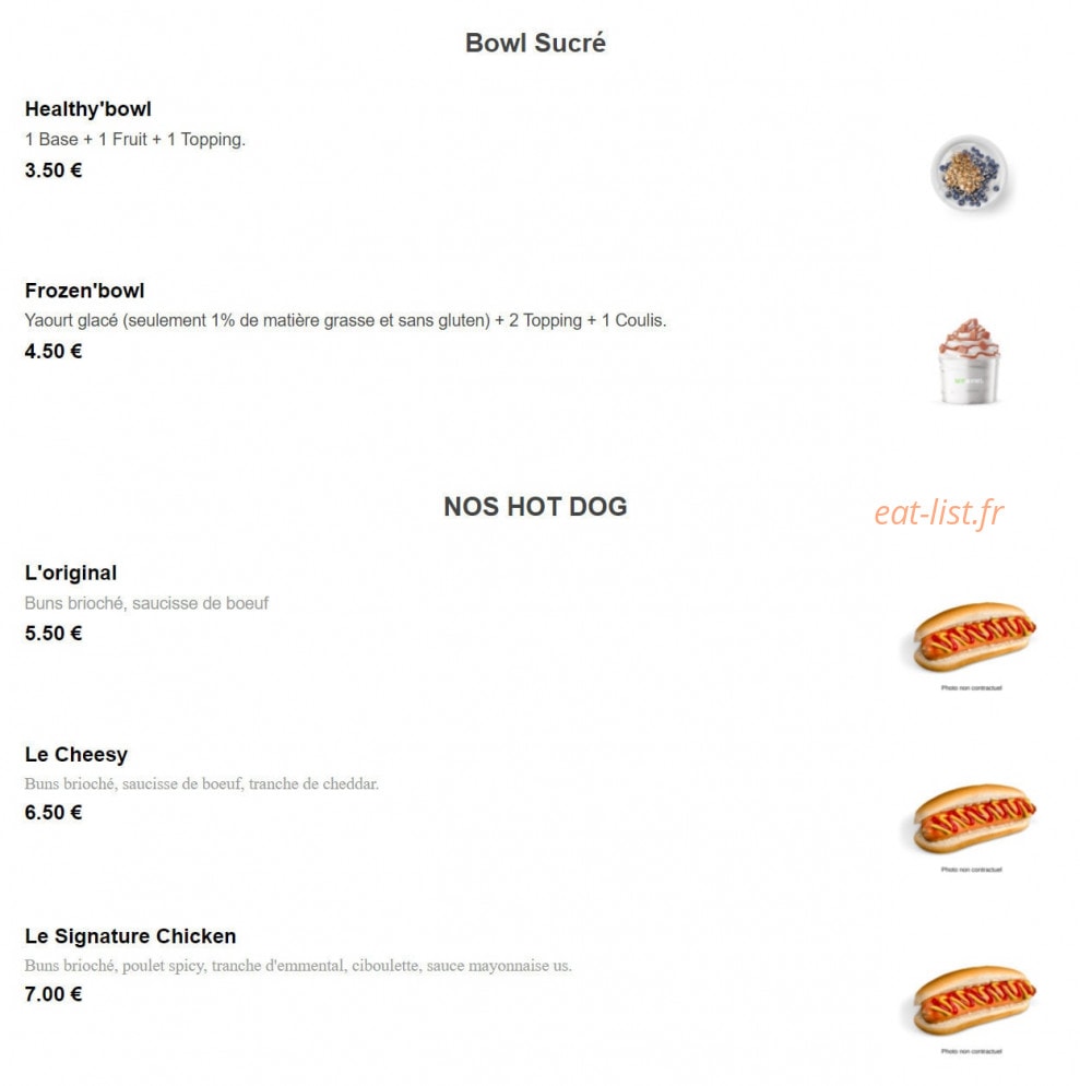 My Bowl — carte page 3