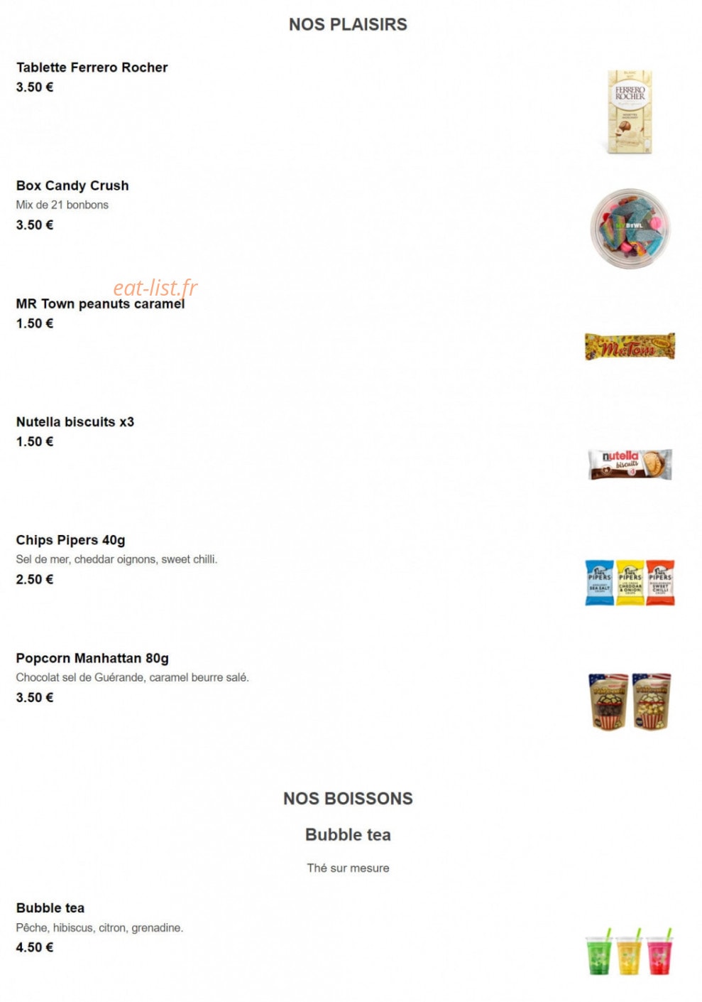 My Bowl — carte page 8