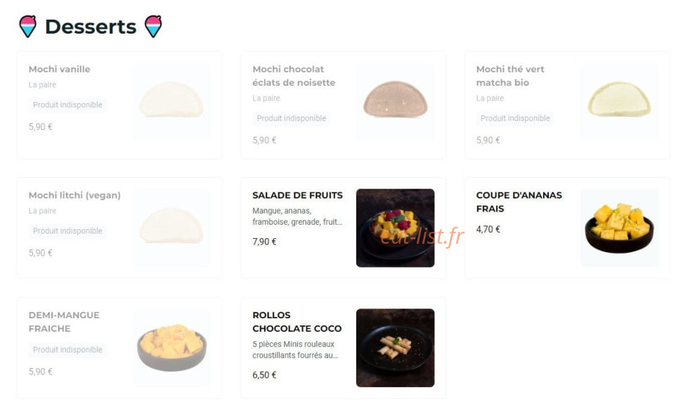 NKI sushi — carte page 6