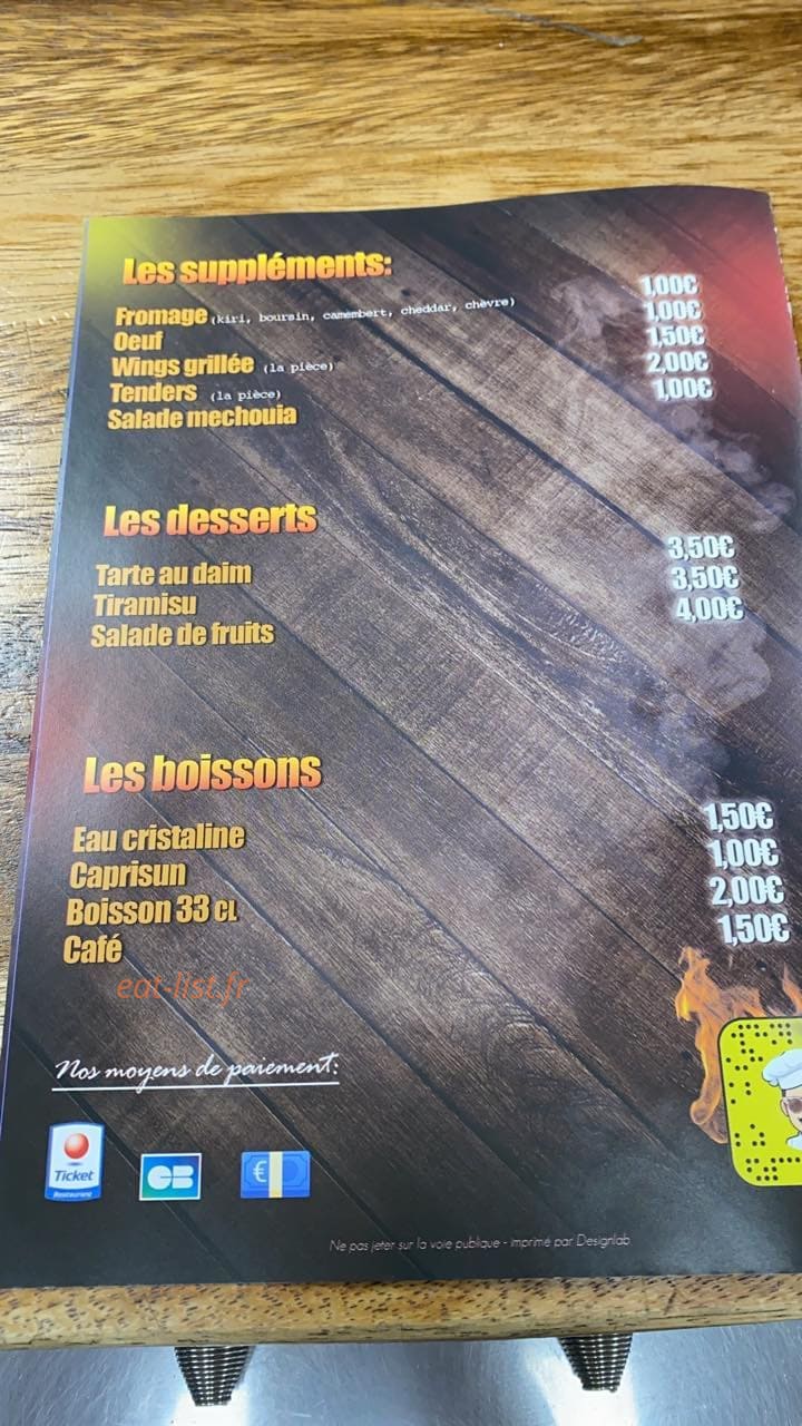 O' bbq Grill — carte page 3