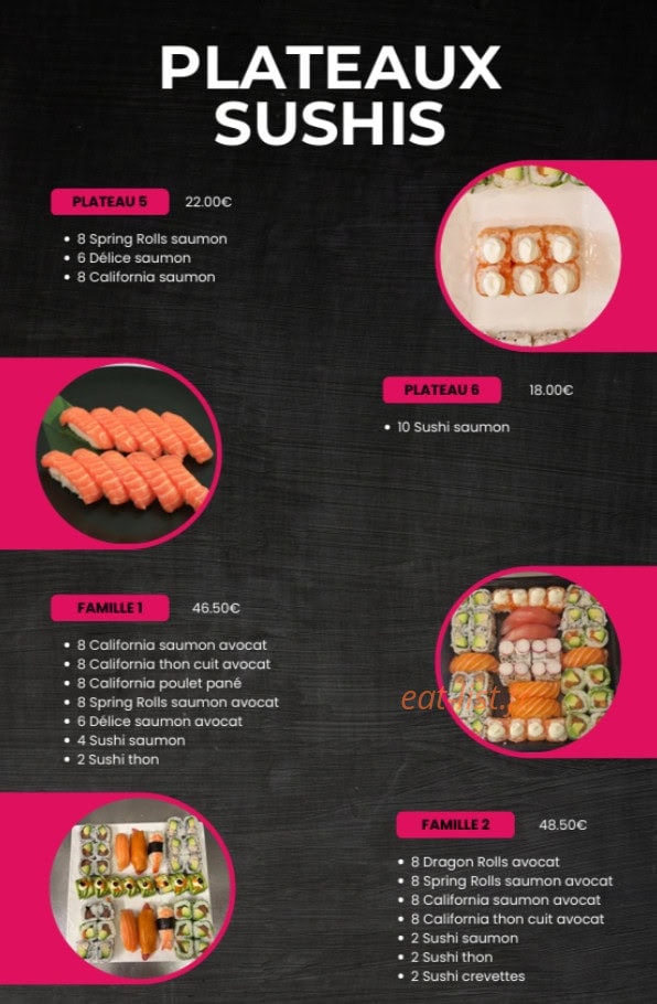 Rubis Sushi — carte page 7