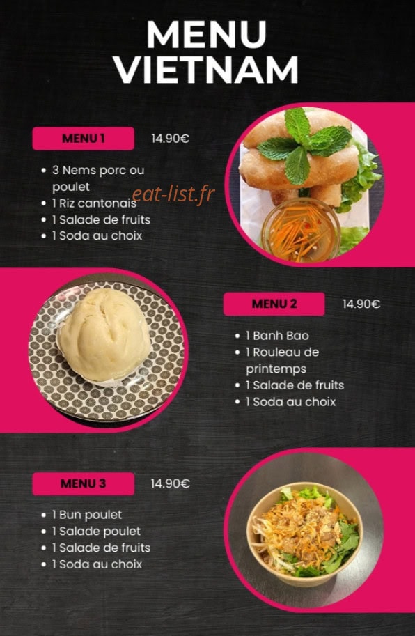 Rubis Sushi — carte page 2