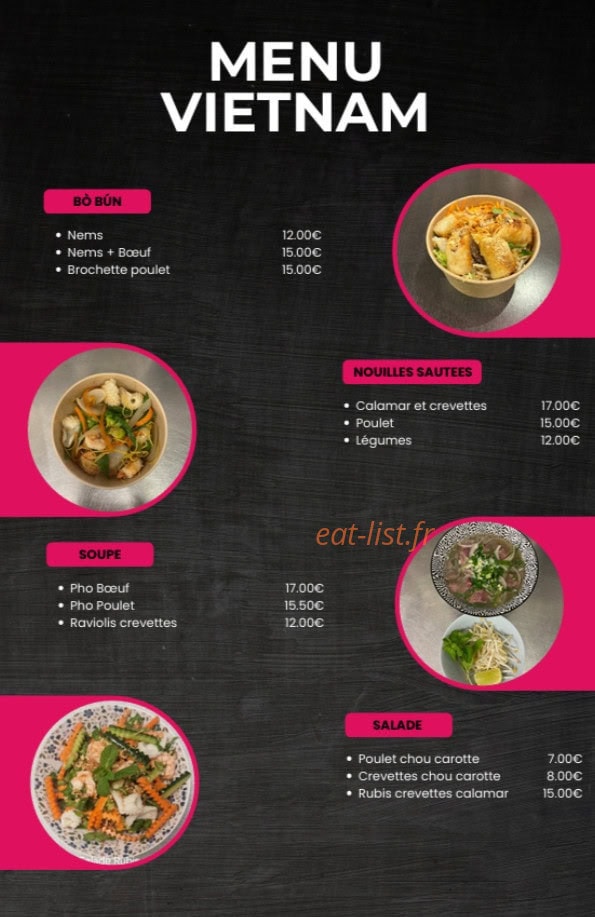 Rubis Sushi — carte page 3