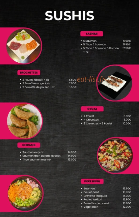 Rubis Sushi — carte page 4