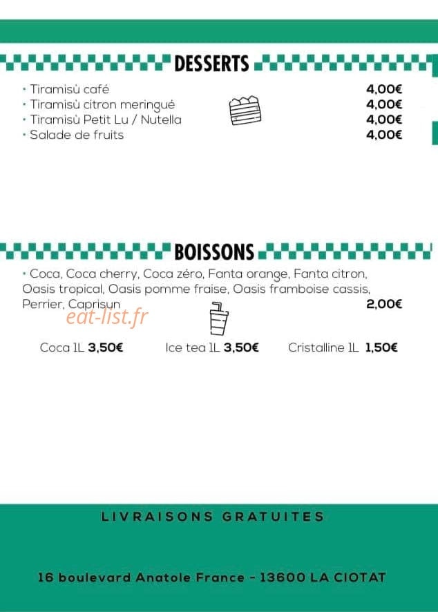 Snack follow'eat — carte page 4