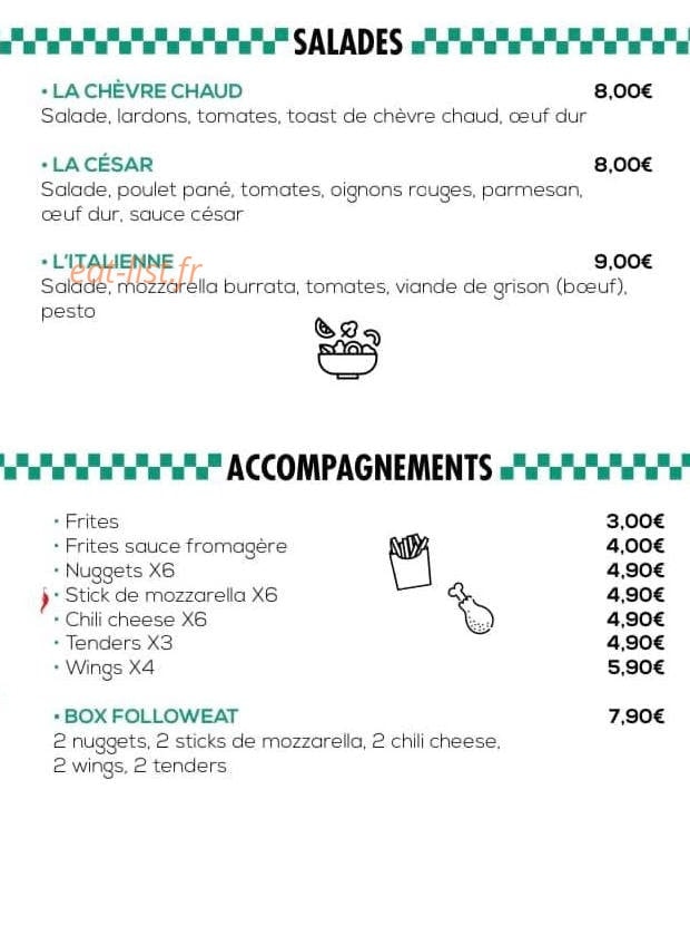 Snack follow'eat — carte page 3
