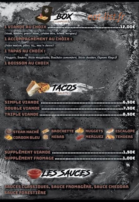 Tasty Food — carte page 2