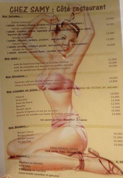 Chez samy — carte page 2