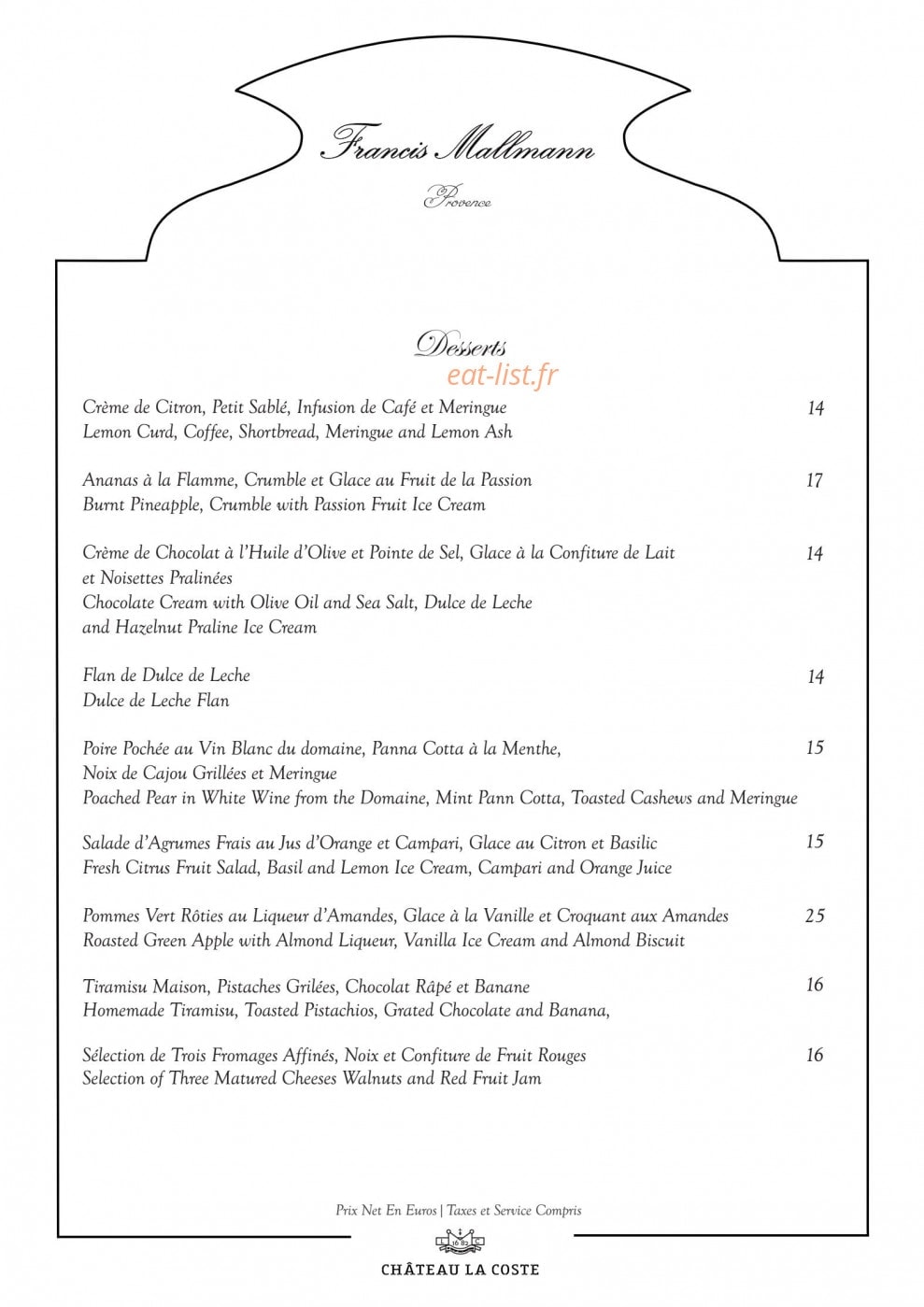 Francis Mallmann — carte page 3