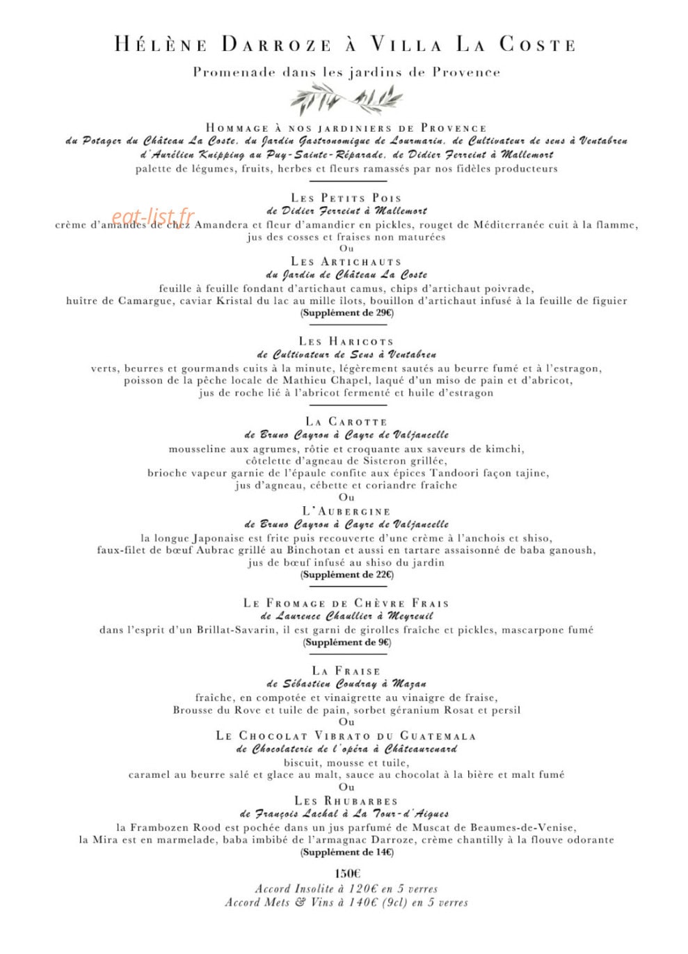 Hélène Darroze — carte page 2