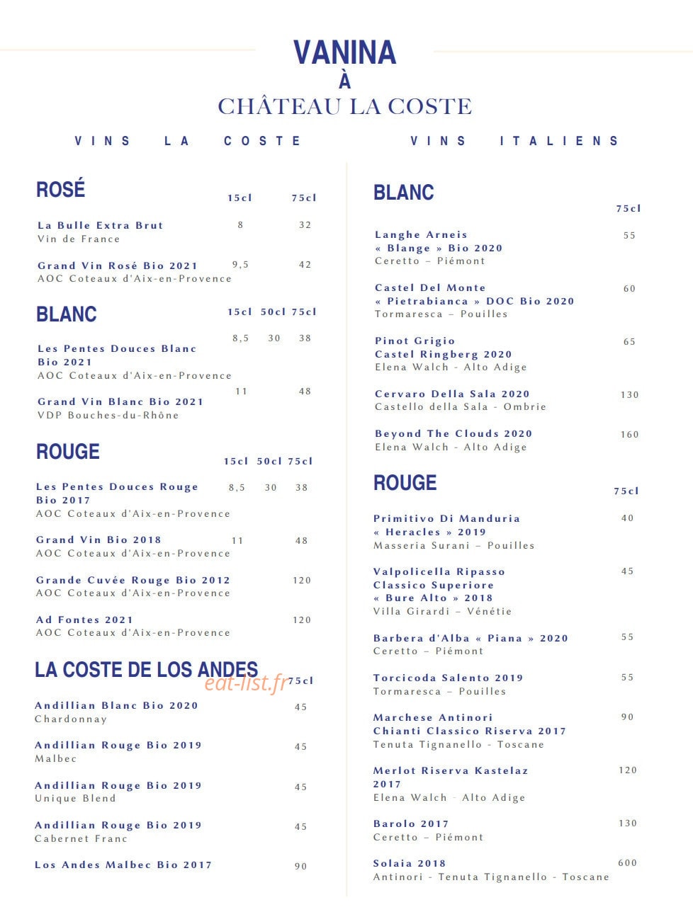Vanina — carte page 2